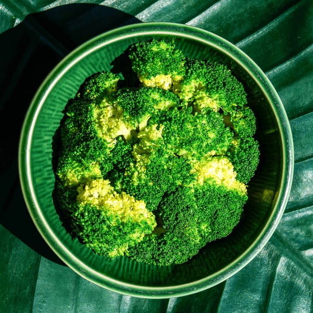 Steamed Broccoli.