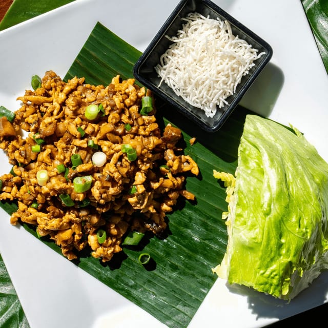 Tofu Lettuce Wrap.