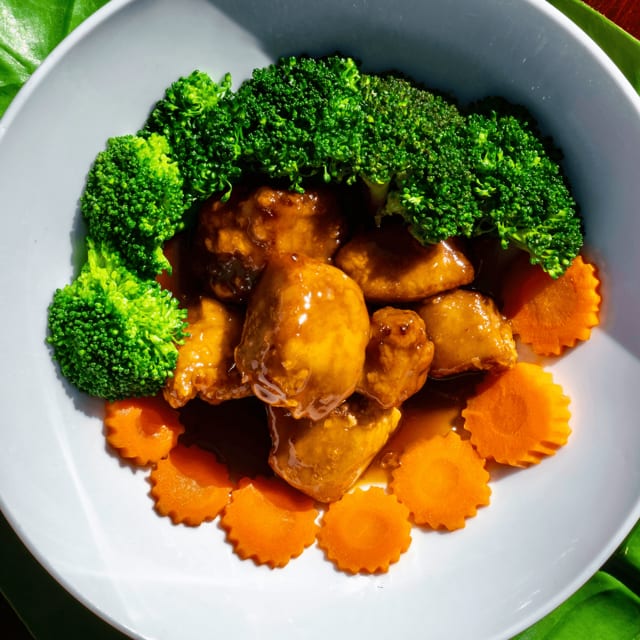 L Orange Chicken.