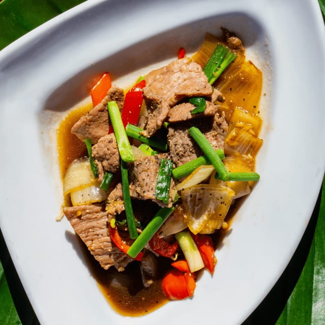 Black Pepper Beef.