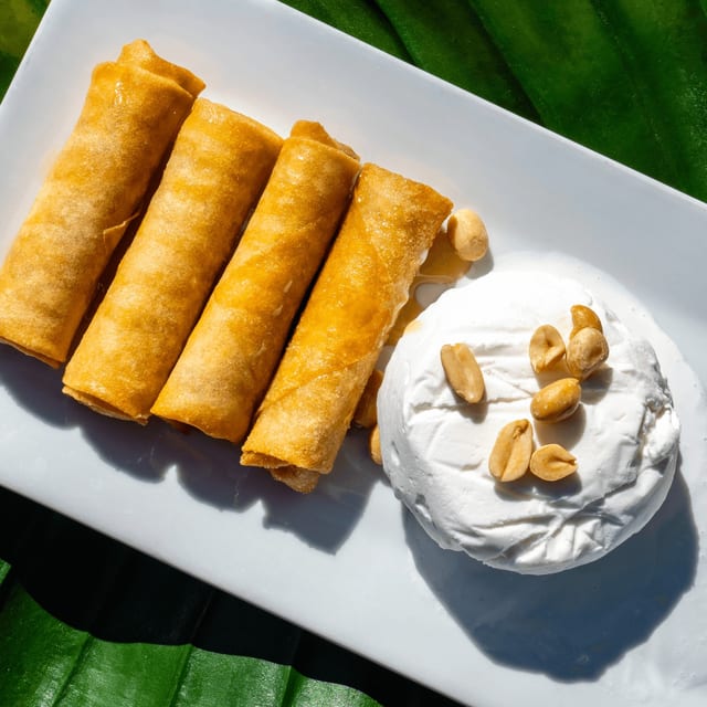 Crispy Banana & Coconut Ice Cream.