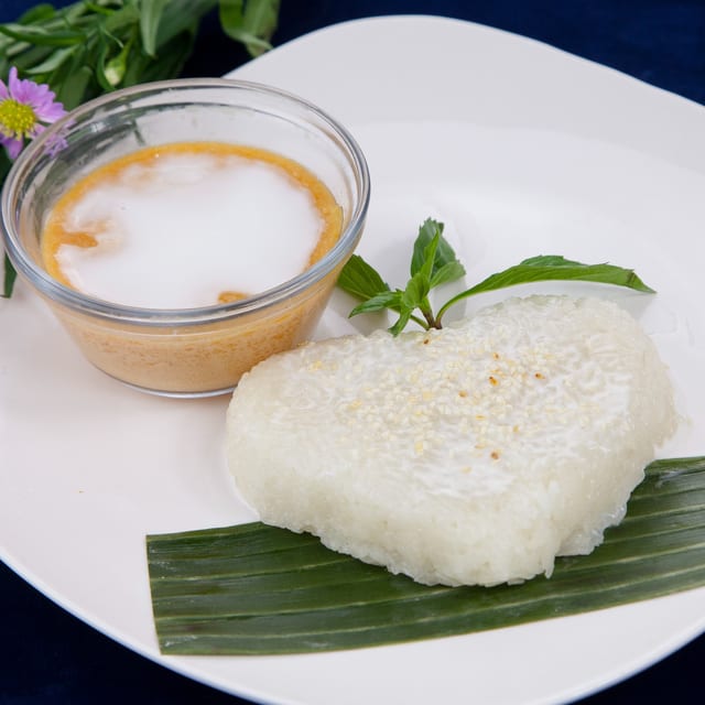 Sweet Sticky Rice & Coconut Ice Cream.
