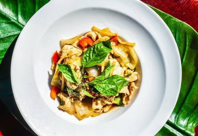 Basil Sauce Stir-Fry.