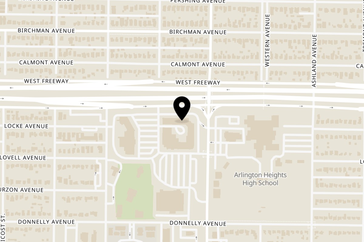 Map showing the location of Thailicious - Fort Worth on 4601 West Freeway in Fort Worth